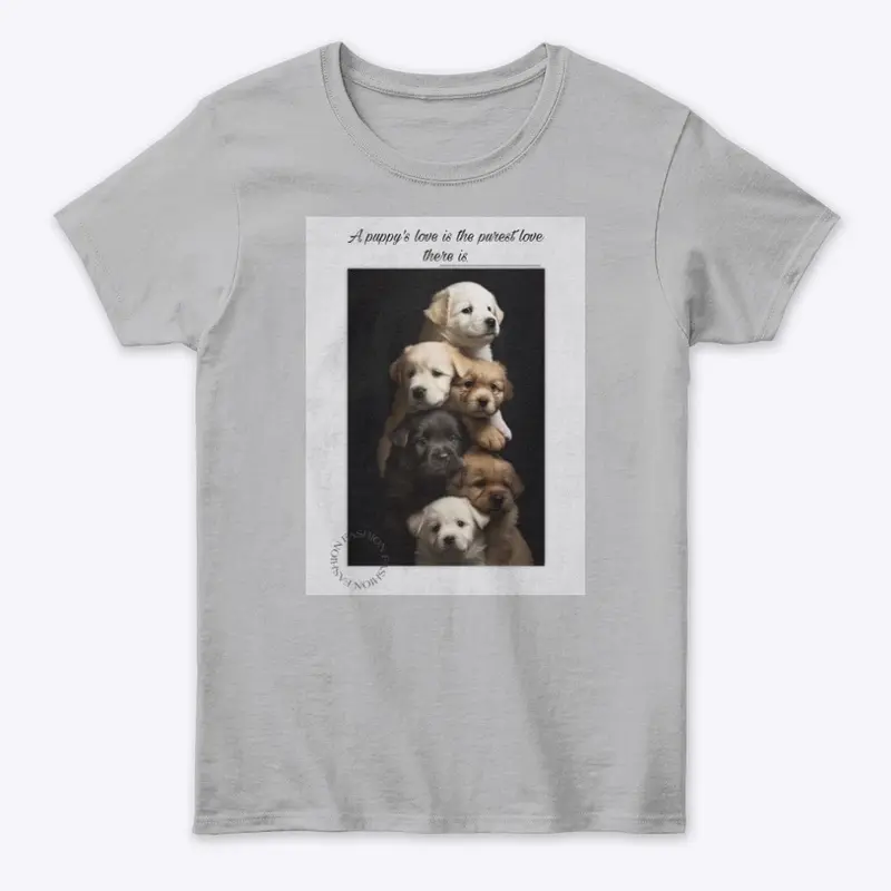 Puppys print t shirt